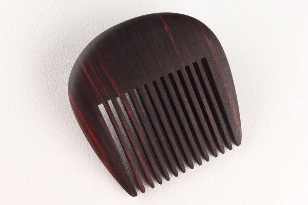 Beard comb made of macassar ebony